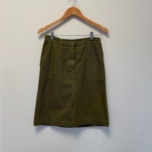 J. Crew Green Knee-length Pencil Skirt for Work​​​​​